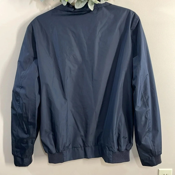 NWOT Van Heusen Lined Water Resistant Windbreaker Jacket Navy M - Picture 2 of 16
